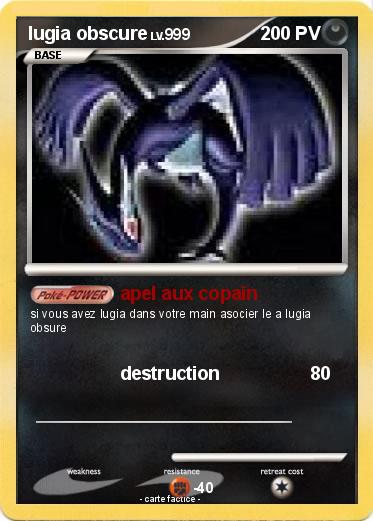 Pokemon lugia obscure