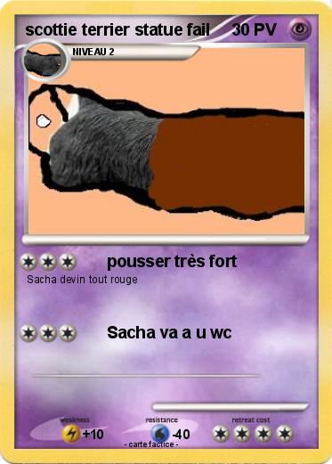 Pokemon scottie terrier statue fail