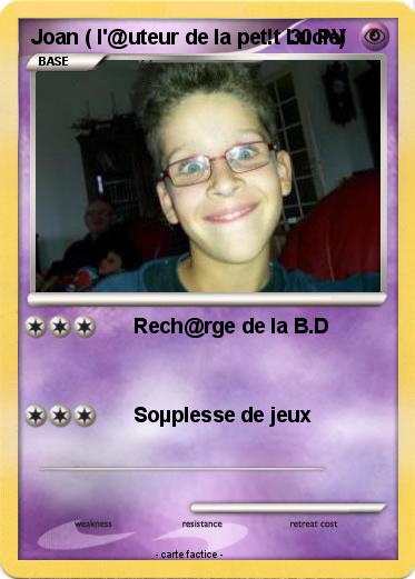 Pokemon Joan ( l'@uteur de la pet!t Lucie)