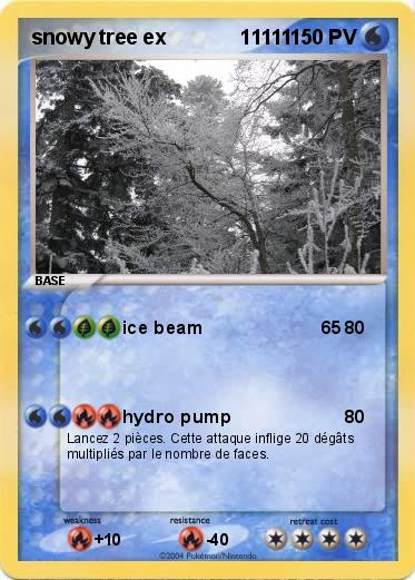 Pokemon snowy tree ex             11111