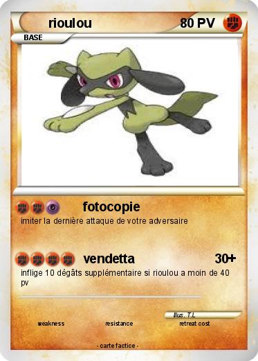 Pokemon rioulou