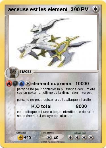 Pokemon aeceuse est les element  3
