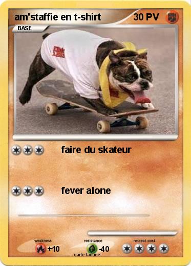 Pokemon am'staffie en t-shirt