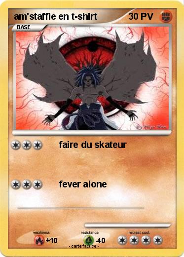 Pokemon am'staffie en t-shirt