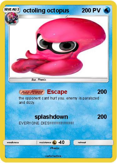 Pokemon octoling octopus