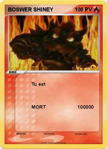 Pokemon BOSWER SHINEY