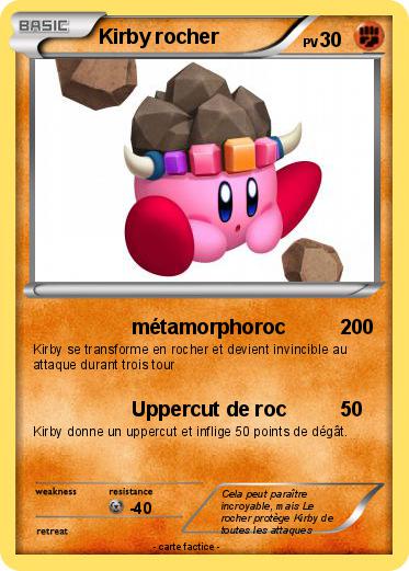 Pokemon Kirby rocher