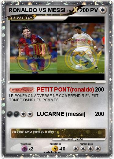 Pokemon RONALDO VS MESSI