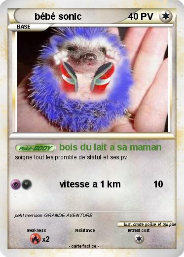 Pokemon bébé sonic