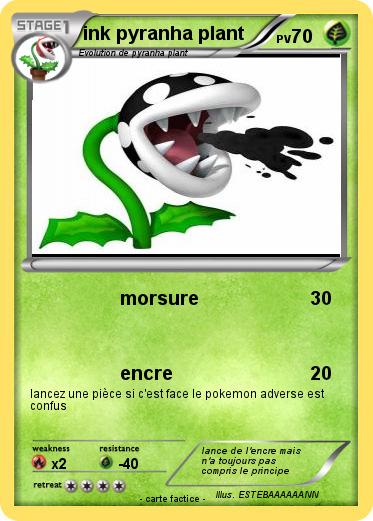 Pokemon ink pyranha plant