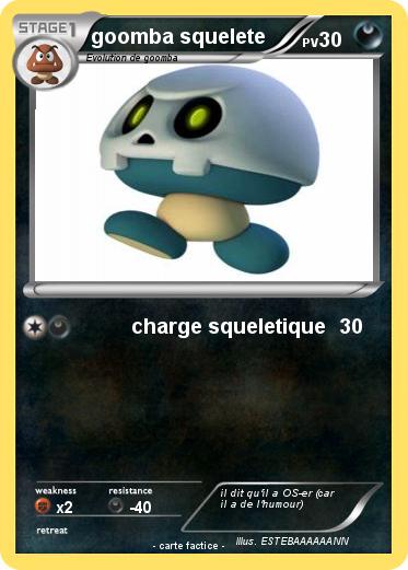 Pokemon goomba squelete