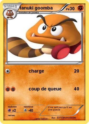 Pokemon tanuki goomba