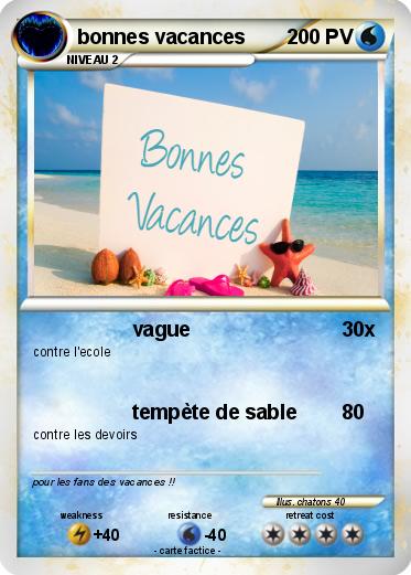 Pokemon bonnes vacances