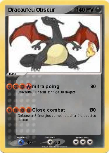 Pokemon Dracaufeu Obscur
