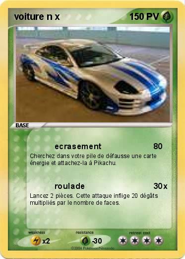 Pokemon voiture n x