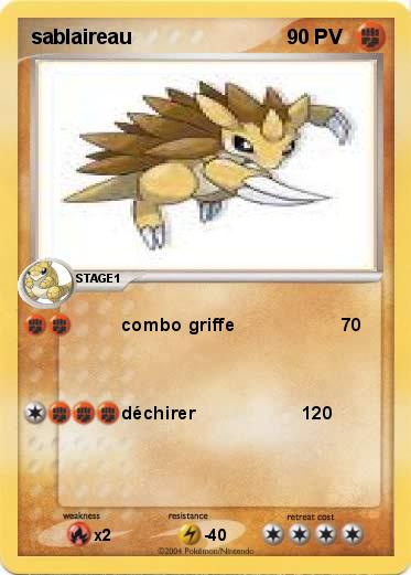 Pokemon sablaireau