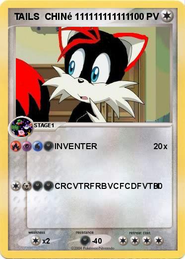 Pokemon TAILS  CHINé 111111111111