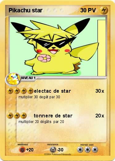 Pokemon Pikachu star