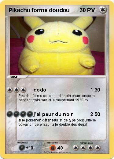 Pokemon Pikachu forme doudou