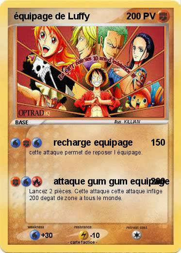 Pokemon équipage de Luffy