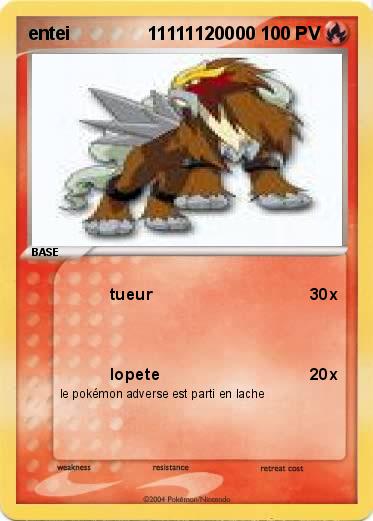 Pokemon entei               11111120000