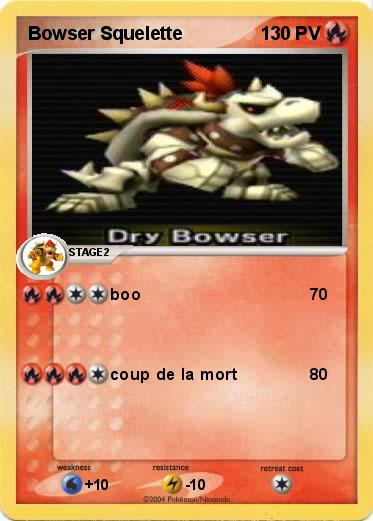 Pokemon Bowser Squelette