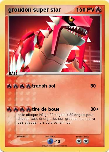 Pokemon groudon super star