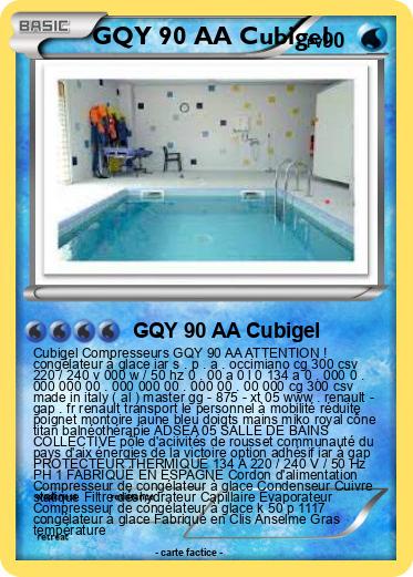 Pokemon GQY 90 AA Cubigel