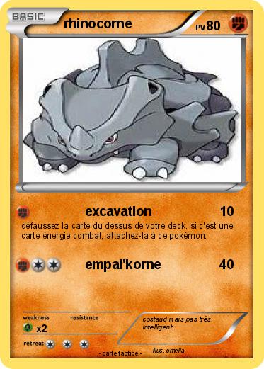 Pokemon rhinocorne
