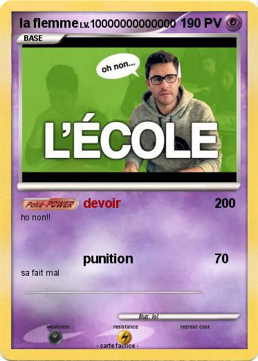 Pokemon la flemme