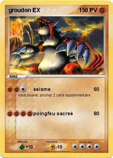 Pokemon groudon EX