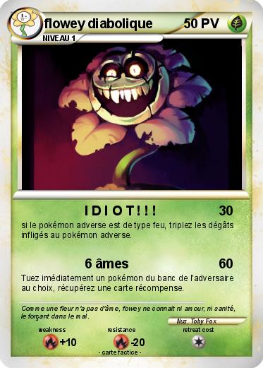 Pokemon flowey diabolique