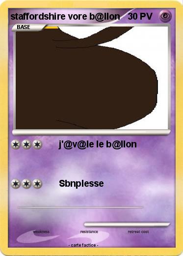 Pokemon staffordshire vore b@llon