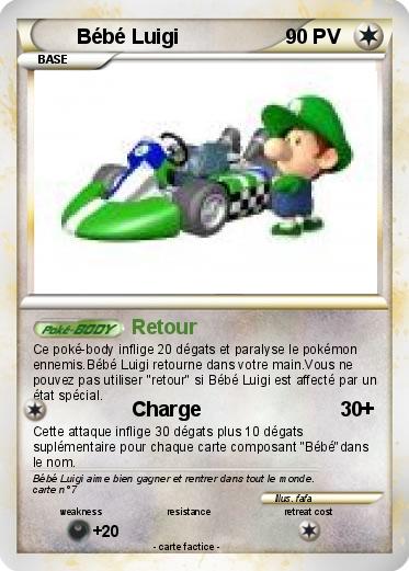 Pokemon Bébé Luigi