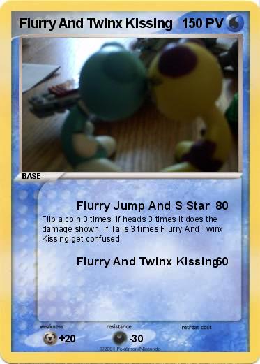 Pokemon Flurry And Twinx Kissing