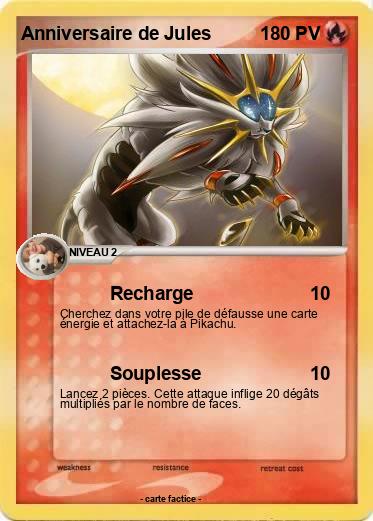 Pokemon Anniversaire de Jules