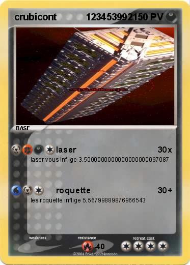 Pokemon crubicont           123453992
