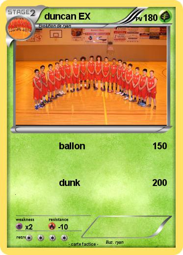 Pokemon duncan EX