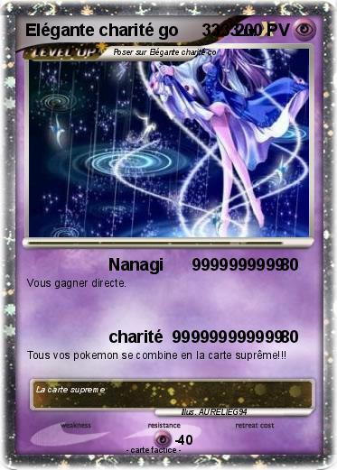 Pokemon Elégante charité go     3333
