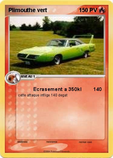 Pokemon Plimouthe vert