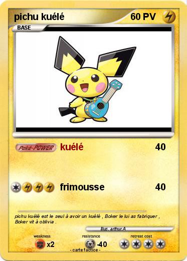 Pokemon pichu kuélé