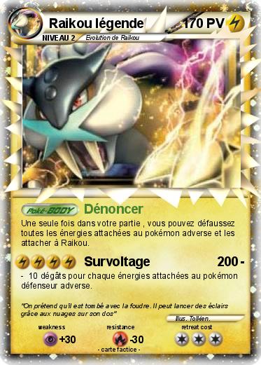 Pokemon Raikou légende