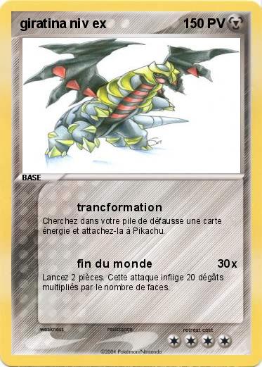 Pokemon giratina niv ex