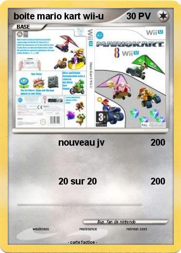 Pokemon boite mario kart wii-u