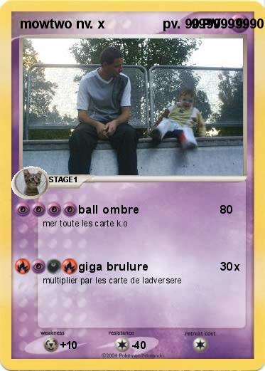 Pokemon mowtwo nv. x                pv.   9999999990
