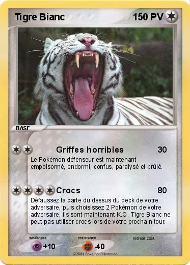Pokemon Tigre Bianc