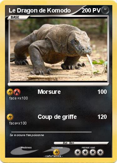 Pokemon Le Dragon de Komodo