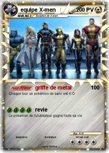Pokemon equipe X-men