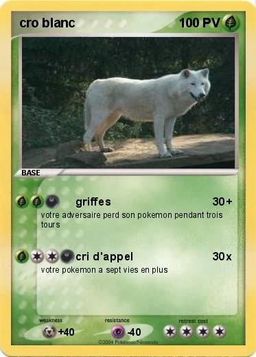 Pokemon cro blanc