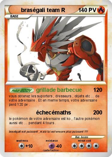 Pokemon braségali team R